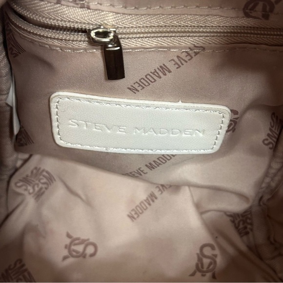 Steve Madden Quilted Mini Backpack - White - Picture 14 of 15